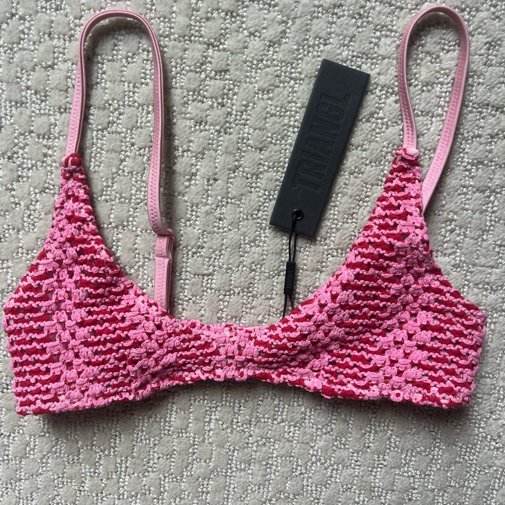 Triangl Maia-Alina Pink Crochet Scoop Bikini Set - Picture 8 of 10